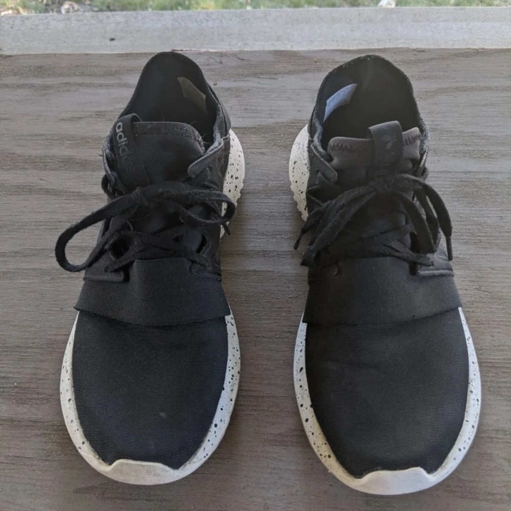 Adidas Tubular Tennis Shoes.